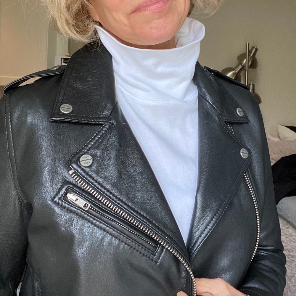 Obey Leather Moto Jacket